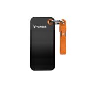 Твърд диск Verbatim Pocket SSD USB 3.2 Gen 2 1TB Black/Orange