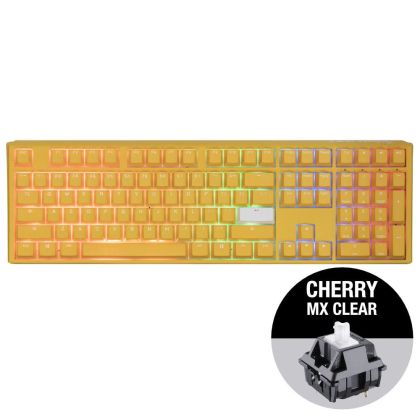 Геймърскa механична клавиатура Ducky One 3 Yellow Full-Size, Cherry MX Clear