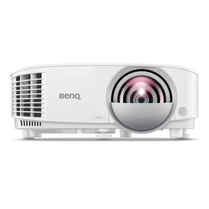 Мултимедиен проектор BenQ MX808STH, Short Throw, DLP, XGA (1024x768), 20 000:1, 3600 ANSI Lumens, Anti-Dust Sensor, VGA, 2xHDMI, VGA out, Audio in/out, RS232, USB (typeA) 5V/1.5A, Speaker 1x10W, Optional interactive kit(PW02/PT12), Optional QCast QP20, Wh