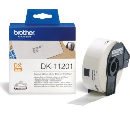 Консуматив Brother DK-11201 Roll Standard Address Labels, 29mmx90mm, 400 labels per roll, Black on White