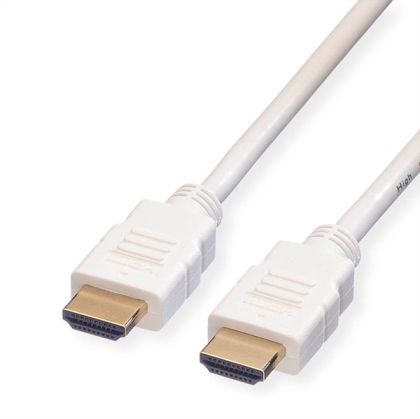 Cable HDMI M-M, v1.4, 7.5m,White,Roline 11.04.5706