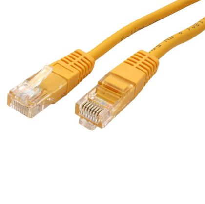 Patch cable UTP Cat. 5e 10m, Yellow 21.15.0422