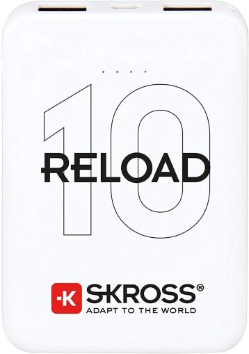 Външна батерия SKROSS RELOAD 10, 10000 mAh, Бял