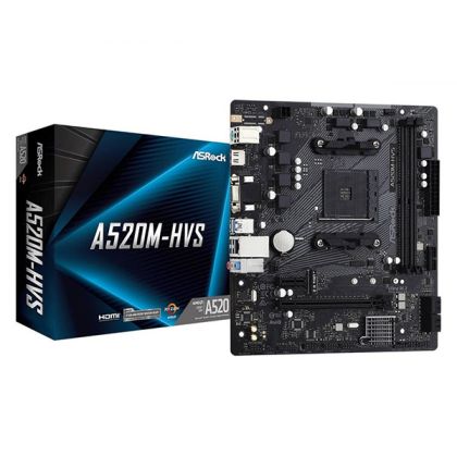 MB ASROCK A520M-HVS, HDMI/VGA, 2xD4, 1xM.2