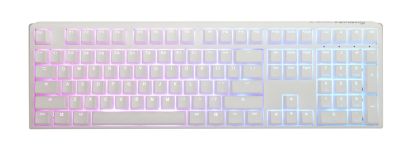 Геймърскa механична клавиатура Ducky One 3 Pure White Full Size Hotswap Cherry MX Blue, RGB, PBT Keycaps