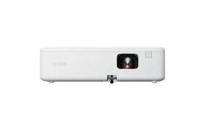 Мултимедиен проектор Epson CO-FH01, Full HD 1080p (1920 x 1080, 16:9), 3000 ANSI lumens, 16 000:1, WLAN (optional), USB 2.0, HDMI, Lamp warr: 6000h, Warr: 24 months, White