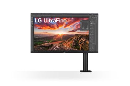 Монитор LG 32UN880P-B, 31.5" UltraFine Ergo 4K, IPS AG, DCI-P3 95%, 5ms, 350 cd/m2, 1000:1, 3840x2160, HDR 10, USB Type-C, USB, HDMI, DisplayPort, AMD FreeSync, Speaker 5Wx2, Game Mode, Reader Mode, PIP, Tilt/Height/Swivel/Pivot/ Extend/Retract, Black