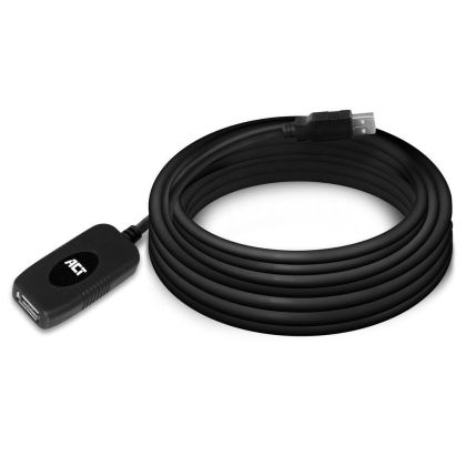 Кабел ACT AC6005 USB-A мъжко - женско, 5.0 м