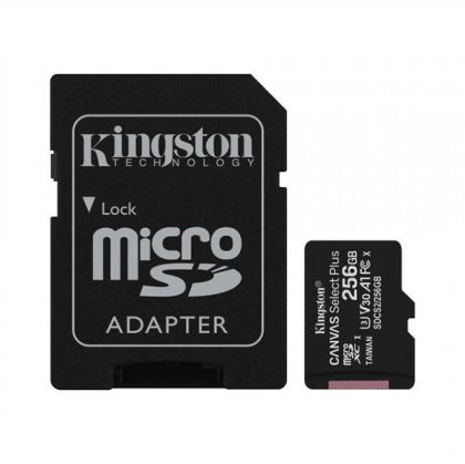 Micro SDXC 256G UHS-I Cl10+Adapt.,Kingston Select+