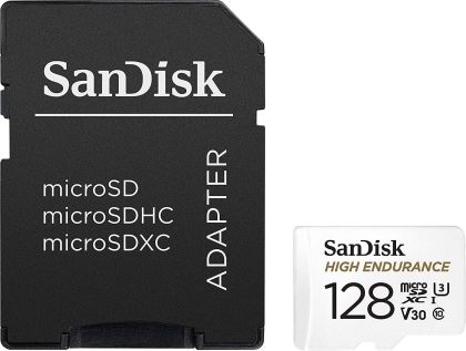 Карта памет SANDISK MAX Endurance, SD Адаптер, micro SDXC UHD, V30, 128GB, Class 10