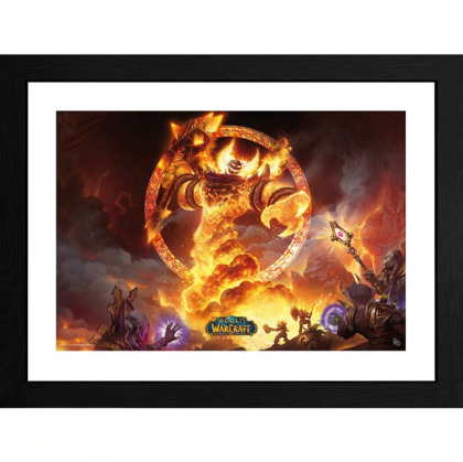 GBEYE WORLD OF WARCRAFT - Framed print "Ragnaros" (30x40)