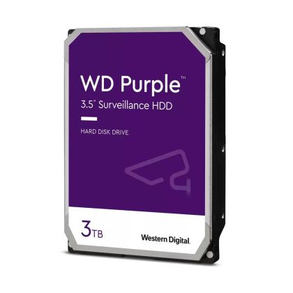 Хард диск WD Purple, 3TB, 5400rpm, 256MB, SATA 3, WD33PURZ