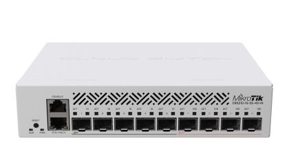 Суич MikroTik CRS310-1G-5S-4S+IN, L3 Gigabit Ethernet (10/100/1000), Захранване по Ethernet (PoE) 1U