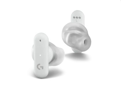 Слушалки Logitech FITS True Wireless Gaming Earbuds - WHITE - 2.4GHZ/BT - PLUGA - EMEA28-935 - EMEA