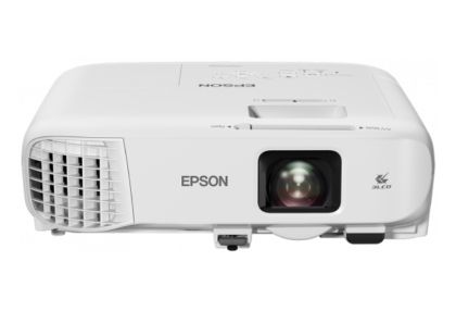 Мултимедиен проектор Epson EB-992F, Full HD 1080p (1920 x 1080, 16:9), 4000 ANSI lumens, 16 000 : 1, USB 2.0 Type A, USB 2.0 Type B, RS-232C, LAN, VGA in (2x), VGA out, HDMI in (2x), Composite in, Wireless 802.11b/g/n, Miracast, White