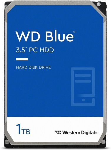 Твърд диск Western Digital Blue 1TB ( 3.5'', 64MB, 7200 RPM, SATA 6Gb/s )