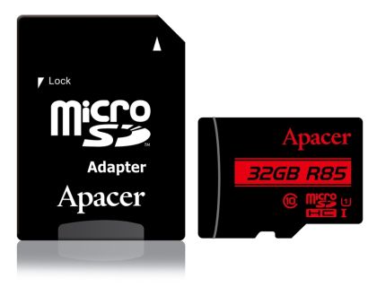 Памет Apacer 32GB microSDHC Class 10 UHS-I (1 adapter)