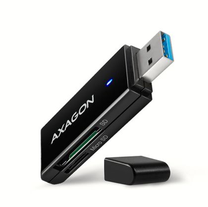 Cardreader USB3-A, SD/Micro SD, AXAGON CRE-S2N