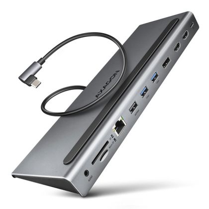 USB-C Multiport Dock, 11-port, PD, AXAGON HMC-4KX3