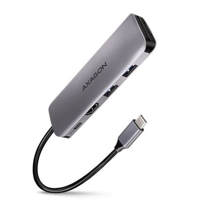 USB-C Multiport Dock, 6-port, PD, AXAGON HMC-5