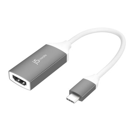 Адаптер j5create JCA153G, USB-C към 4K HDMI, Сив