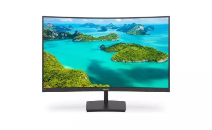 Монитор Philips 241E1SC, 23.6" Curved 1500R VA WLED, 1920x1080@75Hz, 4ms GTG, 250cd/m2, 3000:1, Mega Infinity DCR, FreeSync, FlickerFree, Low Blue Mode, Tilt, D-SUB, HDMI