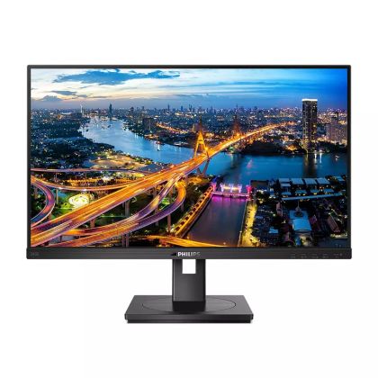 Монитор Philips 245B1, 23.8" IPS WLED, 2560x1440@75Hz, 4ms GtG, 250cd m/2, 1000:1, DCR 50M:1, Adaptive Sync, FlickerFree, Low Blue Mode, 2Wx2, Tilt, Height Adjust, Pivot, Swivel, DVI, HDMI, DP, USB hub