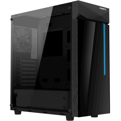 Кутия Gigabyte C200G RGB, Mid Tower, Черна