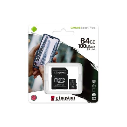 Карта памет Kingston Canvas Select Plus, microSDXC 64GB