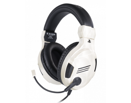 Геймърски слушалки Nacon Bigben PS4 Official Headset V3 White, Микрофон, Бял