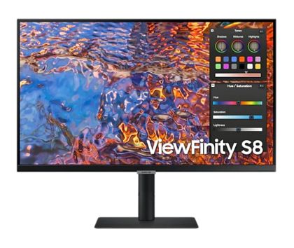 Монитор Samsung 27B800, 27" IPS LED, 60 Hz, 5 ms GTG, 3840x2160, 300 cd/m2, Flicker Free, PBP, PIP, USB-C 90W, 3xUSB 3.0, Display Port 1.4, 2xHDMI 2.2, Black