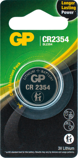 Литиева бутонна батерия GP  CR-2354 3V  1 бр. в блистер /цена за 1 бр./