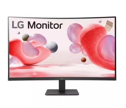 Монитор LG 32MR50C-B, 31.5" VA, Curved Display, 5ms (GtG at Faster), 100Hz, 3000:1,  Dynamic Action Sync, 250 cd/m2, Full HD 1920x1080, sRGB 99%, AMD FreeSync, Flicker Safe, Reader Mode, D-Sub, HDMI, Headphone Out, Tilt, Black