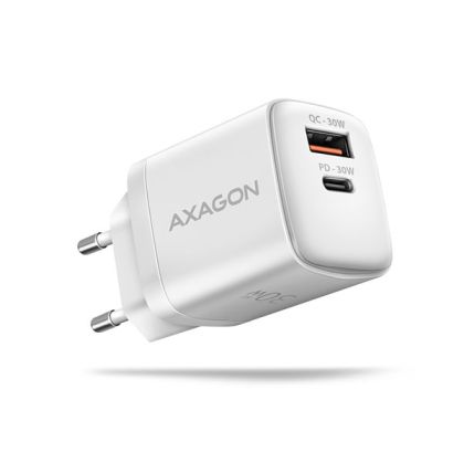 USB-A/C Charger, 30W, QC4+, PD, AXAGON ACU-PQ30W