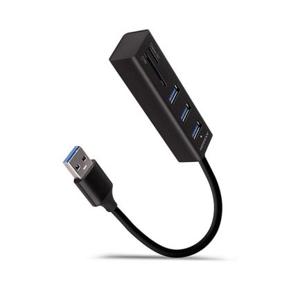 Cardreader + USB3.0 HUB, 3xUSB3.0, AXAGON HMA-CR3A