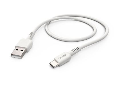 Кабел за зареждане HAMA "Eco", USB-A - USB-C, 1 м, 187281