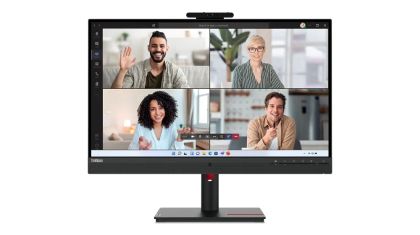 Монитор Lenovo ThinkVision T27hv-30 27" IPS, WLED, 16:9, 2560x1440, 4ms, 1000:1, 75Hz, 5MP IR&RGB camera, 5Wx2 Speakers, USB-C, HDMI, DP, RJ45, Tilt, Swivel, Pivot, Height Adjust Stand