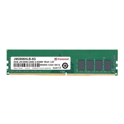 Памет Transcend 8GB JM DDR4 2666Mhz U-DIMM 1Rx8 1Gx8 CL19 1.2V