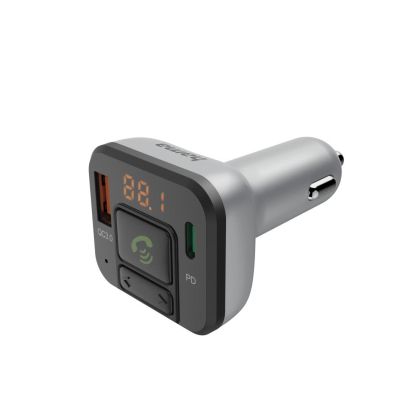 FM Трансмитер HAMA, Блутут функция, Хендсфри, 1xUSB-C,1xUSB-A, 14169