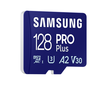 Карта памет Samsung PRO Plus, microSDXC, UHS-I, 128GB, Адаптер