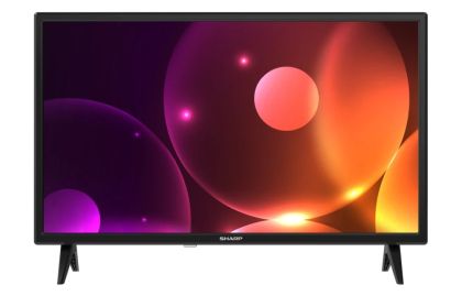 Телевизор Sharp 24FA2E, 24" LED HD 1366x768, 100 000:1, DVB-T/T2/C/S/S2, Active Motion 100, Speaker 2x3W, Dolby Digital, CI+, 3xHDMI, 2xUSB, Bluetooth, LAN, Video/Audio input (3 x RCA), 2 pole Stand