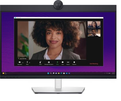 Монитор Dell P2724DEB, 27.0" Video Conferencing AG, IPS, 5ms, 1000:1, 350 cd/m2, QHD (2560x1440), 99% sRGB, Webcam, 2x5W speakers, Microphone, USB-C up to 90W PD, USB 3.2, HDMI, DP, RJ45, Height, Swivel, Tilt, Pivot, Black