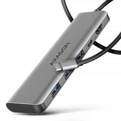 USB-C Multiport, PD 100W, 4K HDMI, AXAGON HMC-5H