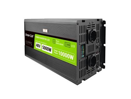 Инвертор GREEN CELL, 48/220V,  DC/AC, 5000W/10000W,INVGCP5000LCD  LCD чиста синусоида