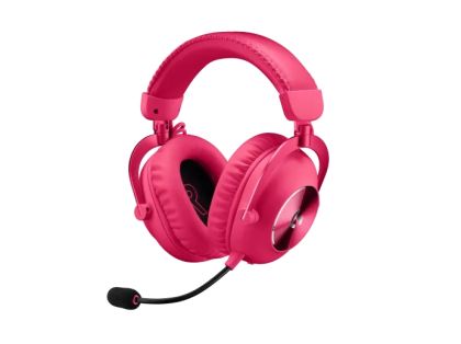 Слушалки Logitech Headset - PRO X 2 LIGHTSPEED Wireless Gaming Headset - MAGENTA - 2.4GHZ - N/A - EMEA28-935