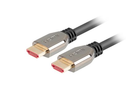 Кабел Lanberg HDMI M/M V2.1 8K 60Hz cable 0.5m, black