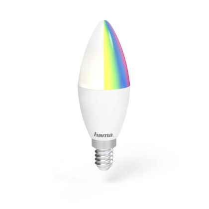 Димираща RGB крушка HAMA WiFi-LED, 4.5W, E14, 350 lm