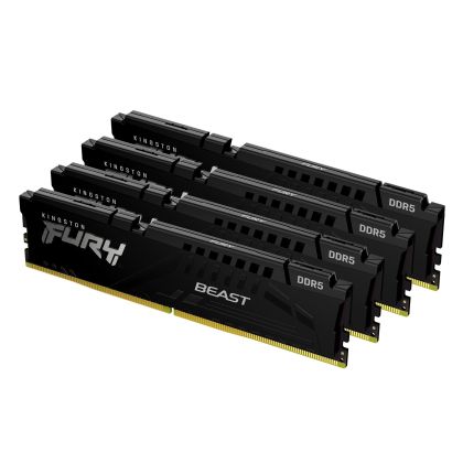 Памет Kingston FURY Beast Black 128GB(4x32GB) DDR5 5600MHz