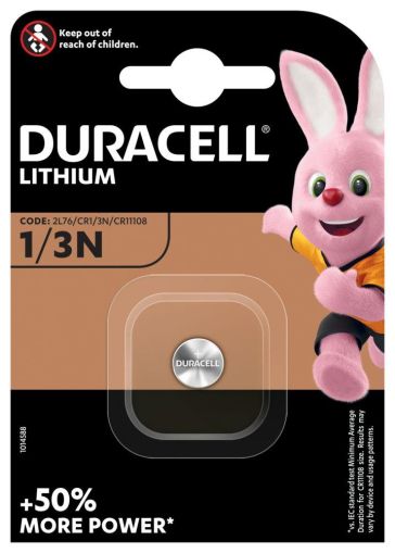 Литиева батерия CR-1/3N  3V  за глюкомери и фото DURACELL DL1/3N