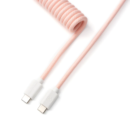 Кабел за клавиатура Keychron Coiled Aviator Light Pink